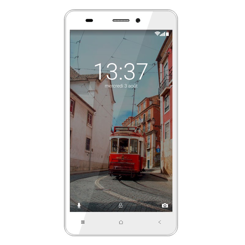 Konrow Link 55 - Smartphone 4G LTE - Android 6.0 Marshmallow - Ecran 5.5' - 8Go - Double Sim - Blanc