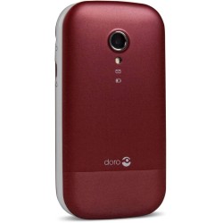 Doro 2404 Double Sim Flap Red and White