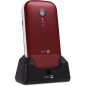 Doro 2404 Double Sim Flap Red / White