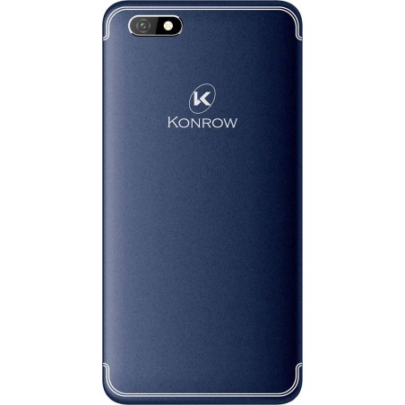 Konrow Easy Feel - Smartphone Android - 4G - Ecran 5' - Double Sim - 16Go, 1Go RAM - Bleu