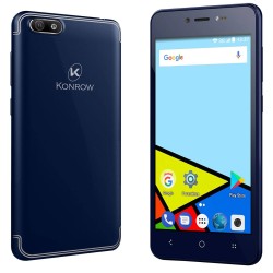 Konrow Easy Feel - Android Smartphone - 4G - 5'' Screen - Dual Sim - 16GB, 1GB RAM - Blue