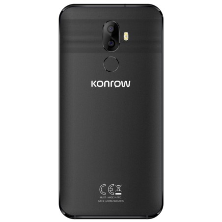 Konrow Sky - Smartphone Android - 4G - Écran 5.5' - Double Sim - 16Go, 2Go RAM - Noir