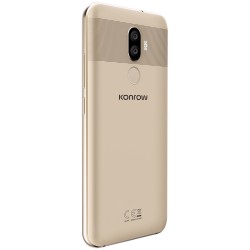 Konrow Sky - Smartphone Android - 4G - Écran 5.5'' - Double Sim - 16Go, 2Go RAM - Noir