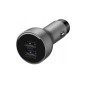 Huawei AP38 - Complete Car Charger - 2 USB Port Fast Charge Adapter & USB-C Cable - Gray (Original Packaging)