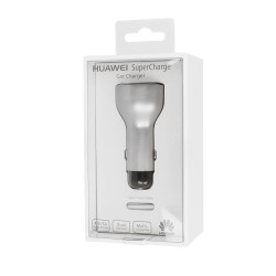 Huawei AP38 - Complete Car Charger, Fast Charge Adapter 2 USB Ports - 2A/5A - Gray (Original Packaging)