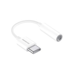 Huawei CM20 - Original USB Type-C to 3.5mm Jack Adapter - White (Original Packaging)