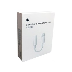 Apple MMX62 Original Lightning to 3.5mm Jack Adapter - White (Bulk)