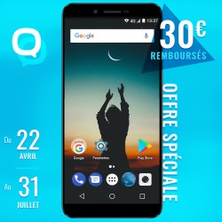 Konrow Sky - Smartphone Android - 4G - Écran 5.5' - Double Sim - 16Go, 2Go RAM - Noir