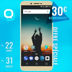 Konrow Sky - Smartphone Android - 4G - Écran 5.5' - Double Sim - 16Go, 2Go RAM - Or