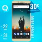 Konrow Sky - Smartphone Android - 4G - Écran 5.5' - Double Sim - 16Go, 2Go RAM - Or