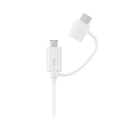 Samsung EP-DG930DWEGWW - Micro USB & Type C Combo Cable - 1.5m - White (Blister)