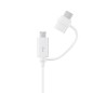 Samsung EP-DG930DWEGWW - Cavo combinato micro USB e tipo C - 1.5m - Bianco (blister)