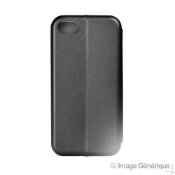 iPhone 11 Pro Max Leatherette Flip Case - Black (Bulk)