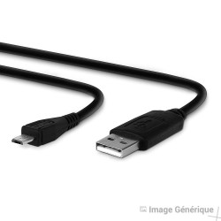 Pack of 10 Micro USB Data Cables - 1m - Black (Bulk)