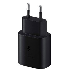 Samsung EP-TA800EB - USB Type C Power Adapter (25W, Fast Charge, Black) - Original, Bulk