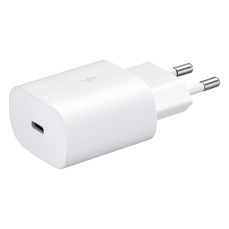 Samsung EP-TA800EB - USB Type C Power Adapter (25W, Fast Charge, White) - Original, Bulk