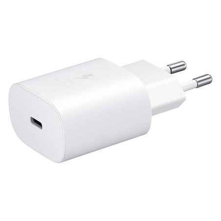 Samsung EP-TA800EB - USB Type C Power Adapter (25W, Fast Charge, White) - Original, Bulk