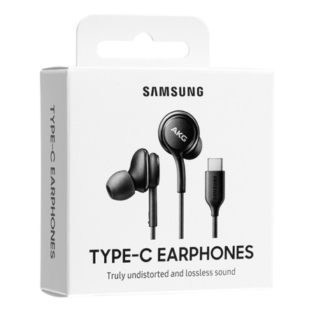 Samsung EO-IC100BBEGEU - AKG In-Ear Earphone - Type C Connector, Black, Remote Control (Original Packaging)