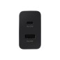 Samsung EP-TA220NBEGEU – USB-Typ-C- und USB-A-Duo-Netzteil – 35 W, Schwarz (Originalverpackung)