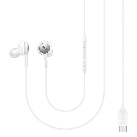 Samsung EO-IC100BWE - AKG In-Ear Earphone - Type C Connector, White, Remote Control (Original Packaging)