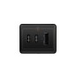Doogee – Netzteil mit 2 USB-Typ-C-Anschlüssen und 1 USB-Anschluss (65 W Schnellladung) – Blister, Schwarz