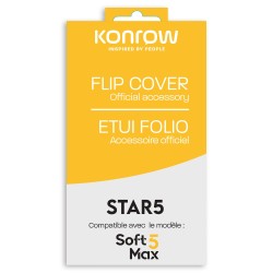Flip Cover For Konrow Star 5 / Soft 5 Max