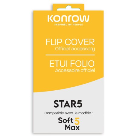 Flip Cover For Konrow Star 5 / Soft 5 Max