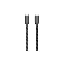 Konrow KCATCNPDB1 - USB Type C to Type C Cable (1m, Nylon, Black) - Original Packaging