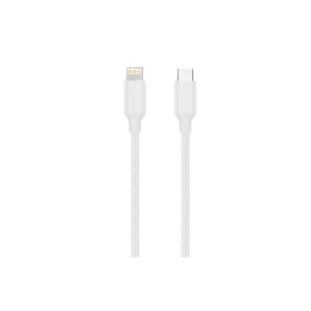 Konrow KCCTLNPDW1 - USB Lightning to Type C Cable (1m, Nylon, White) - Original Packaging
