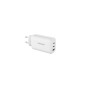 Konrow KC65ACCW - Adattatore di alimentazione a 3 porte (1 porta di tipo A e 2 porte di tipo C) Ricarica rapida da 65 W - Bianco
