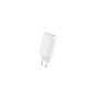 Konrow KC65ACCW – 3-Port-Netzteil (1 Typ-A-Port und 2 Typ-C-Ports) 65 W Schnellladung – Weiß (Blister)
