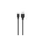 Konrow KCATCNB1 - Cavo USB da tipo A a tipo C - 1 m - Nylon - Nero (Blister)