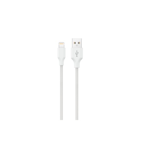 Konrow KCATLNW1 - USB Lightning to Type A Cable (1m, Nylon, White) - Original Packaging