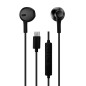 Konrow KE-BTC - Type C Earphones (1.2m, Black) - Original Packaging