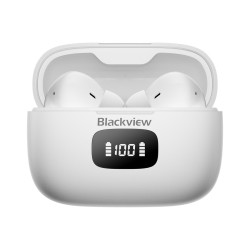 Blackview Airbuds 8 (Display Screen - Bluetooth 5.3) White