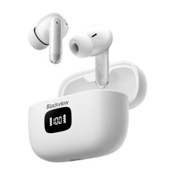 Blackview Airbuds 8 (Display Screen - Bluetooth 5.3) White