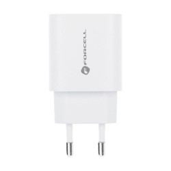 Forcell - 2-Port Power Adapter (Type A and Type C Port, 30W, White) Original Packaging