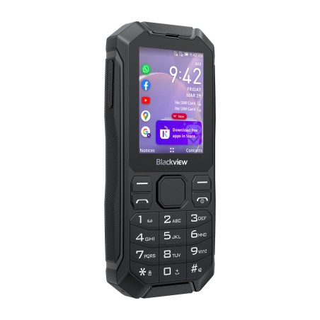 Blackview N1000 (KaiOS - 2.4'' Screen - Docking Station - Flashlight) Black