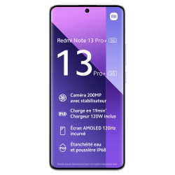 Xiaomi Redmi Note 13 Pro + 5G (Dual Sim - 6.67", 256 GB, 8 GB RAM) White