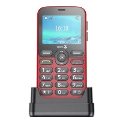 Doro 1880 4G (Charging Cradle) Red