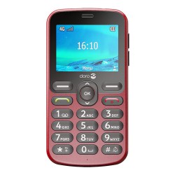 Doro 1880 4G (Charging Cradle) Red