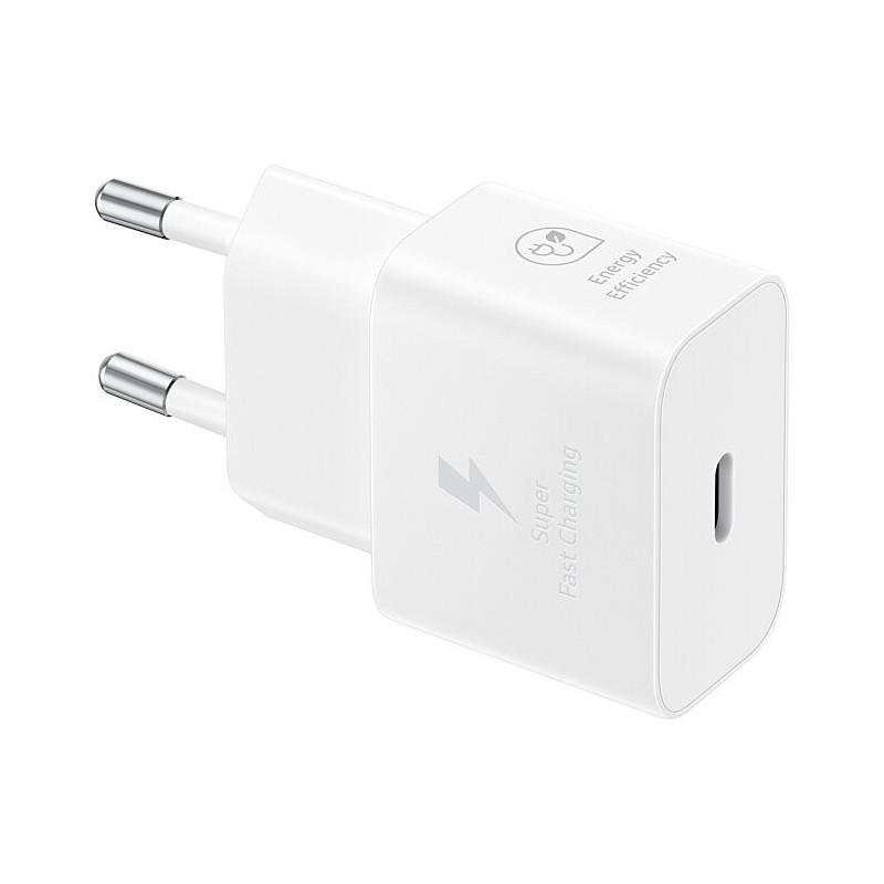 Samsung EP-T2510NWE - USB Type-C Power Adapter (25W Fast Charge) - White - Original Packaging
