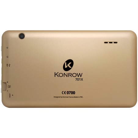 Konrow K-Tab 701x - Tablette Android 6 Marshmallow - Ecran 7' - 8Go - Wifi - Or