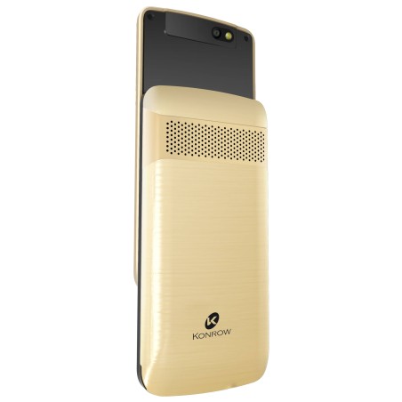 Konrow Slider - Sliding Phone - 2.4'' Screen - Dual Sim - Gold