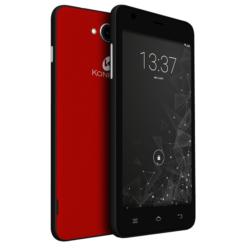 Konrow Coolfive Plus - Smartphone Android 6.0 Marshmallow - 5' - 8Go - Double Sim - Rouge