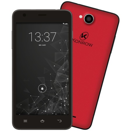 Konrow Coolfive Plus - Smartphone Android 6.0 Marshmallow - 5' - 8Go - Double Sim - Rouge